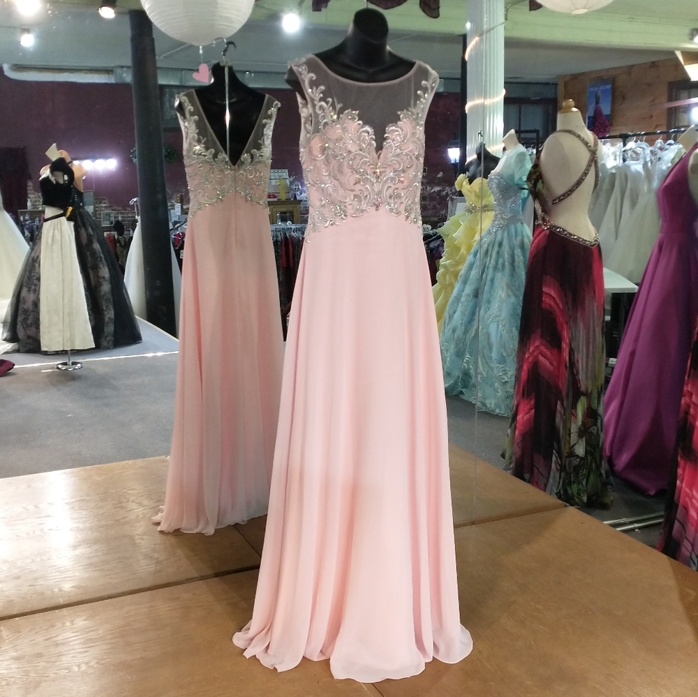 Envious by Karishma Rhinestone Flowy Gown